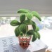 2PCS  * Handmade Pipe Cleaner Green Money Tree Potted Plant Artificial Simulation Indoor Home Desktop Party Wedding Decor 