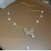 New White Pearl Butterfly Necklace Ladies Exquisite Clavicle Chain Necklace Jewelry for Ladies Gift