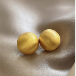 Imitation Gold Round Stud Earrings for Women Round Wedding Party Ear Jewelry Wholesale