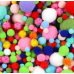 900 PCS Pom Poms, Multicolor Bulk Pom Poms Arts and Crafts, Soft and Fluffy Craft Pom Poms, Assorted Sizes Pompoms, for Arts and Craft Making Decorations