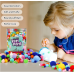900 PCS Pom Poms, Multicolor Bulk Pom Poms Arts and Crafts, Soft and Fluffy Craft Pom Poms, Assorted Sizes Pompoms, for Arts and Craft Making Decorations