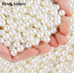 6000 Pcs 4mm Pearl Beads with Hole, Round Shapes Pearls for Crafting, Loose Pearl Beads for Jewelry Making, Pearls for Jewelry Making, Decoration, DIY Crafts, Stuffing