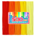 Orange Pipe Cleaners,500pcs in 5 Colors, Chenille Stems for Art and Craft Projects,Flower DIY Decorations
