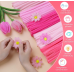 Pink Pipe Cleaners,500pcs in 5 Colors, Chenille Stems for Art and Craft Projects,Flower DIY Decorations