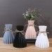 2PC* Water Ripple Plastic Vase Home Living Room Office Flower Arrangement Decoration Crafts Wedding Table Center Vase Ornament